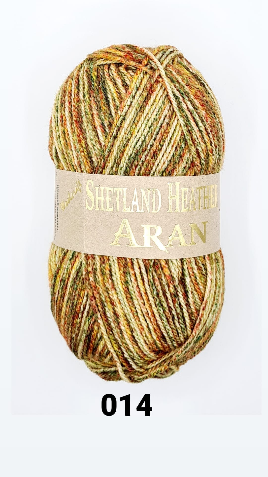 Shetland Heather Aran 10x100g Balls Gooseberry 014